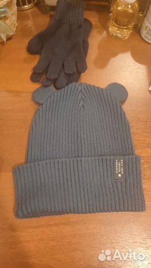 Шапочки варежки манишка от 1-2