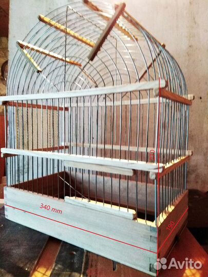 Клетка для певчих птиц из дерева