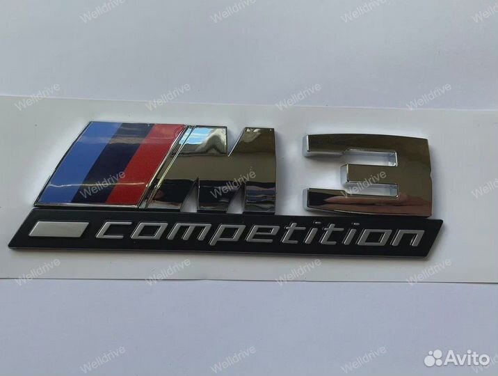 Шильд M3 Competition BMW 3 GT F34 хром