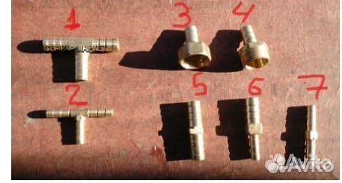 Шланг кислородный с синей полосой 9мм