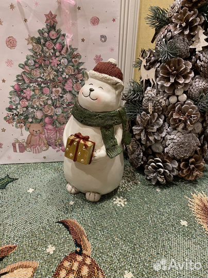 Новогодний котик для интерьера