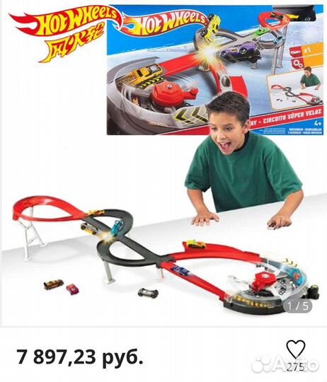 Hot Wheels Team Spiral Speedway от Mattel