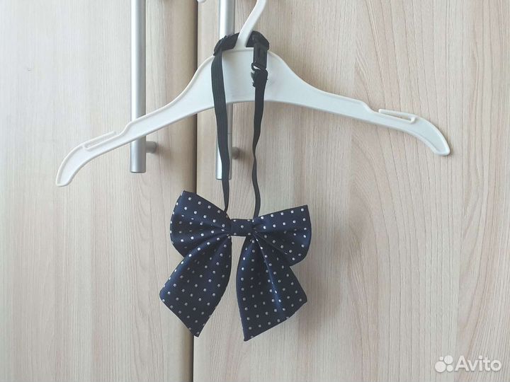 Галстук бабочка для девочки в школу
