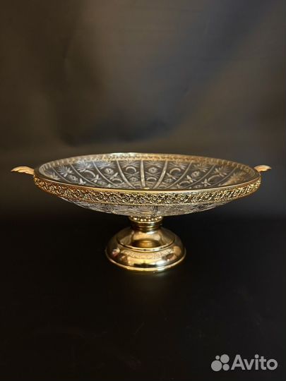 Ваза для фруктов хрусталь Италия Cre Art