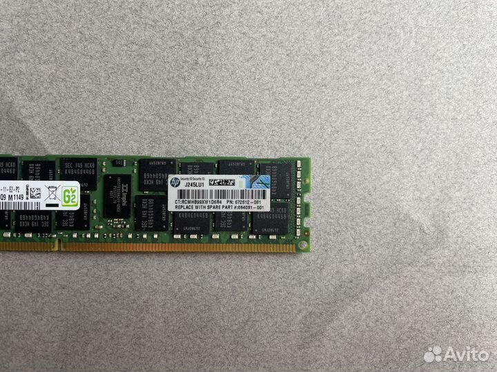 DDR3 16GB ECC REG samsung 12800R серверная