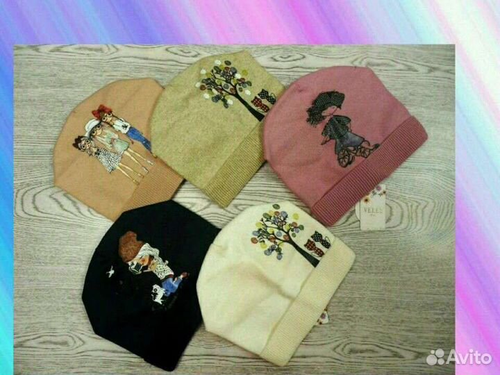 Шапка для девочек р.56-58