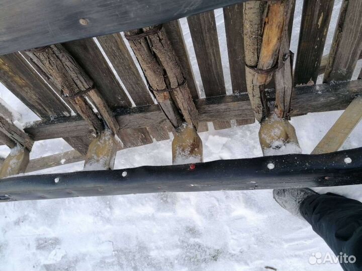 Сани деревянные для снегохода, лошади