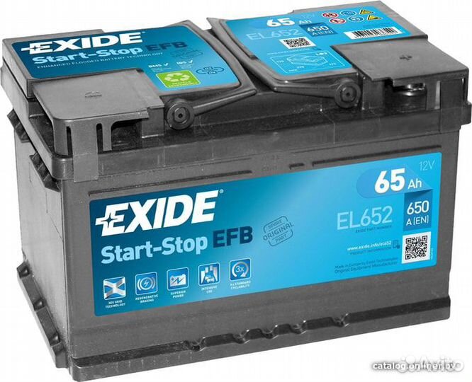 Аккумулятор Exide EL652 EFB 65 а/ч