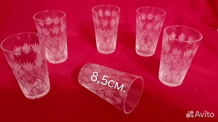 Стопки рюмки хрусталь