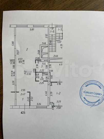 Помещение свободного назначения 77 м²