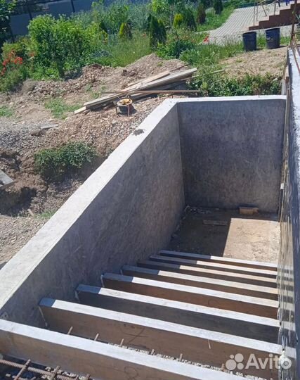 Бетонные работы. Строительство