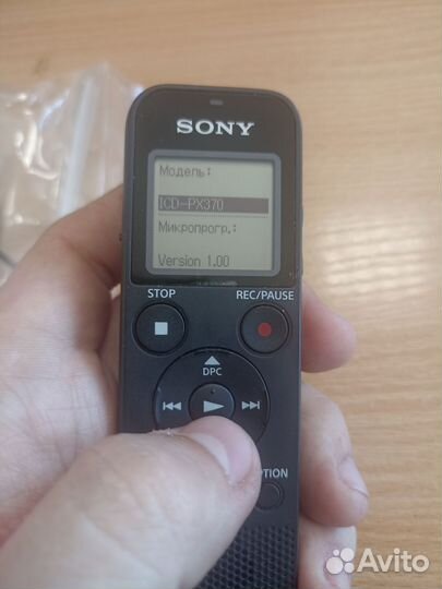 Диктофон sony icd-px370
