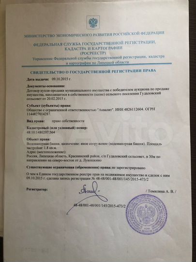 Участок 1,61 га (промназначения)