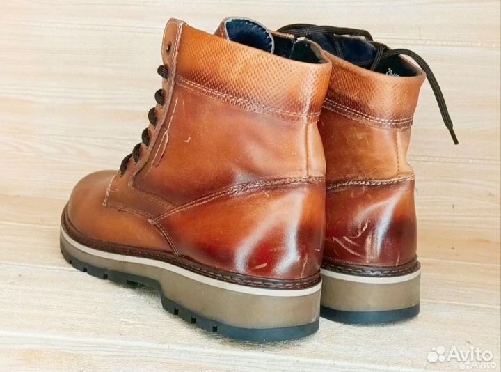 Рр 42 Ботинки мужские зимние Alessio Nesca Кожа