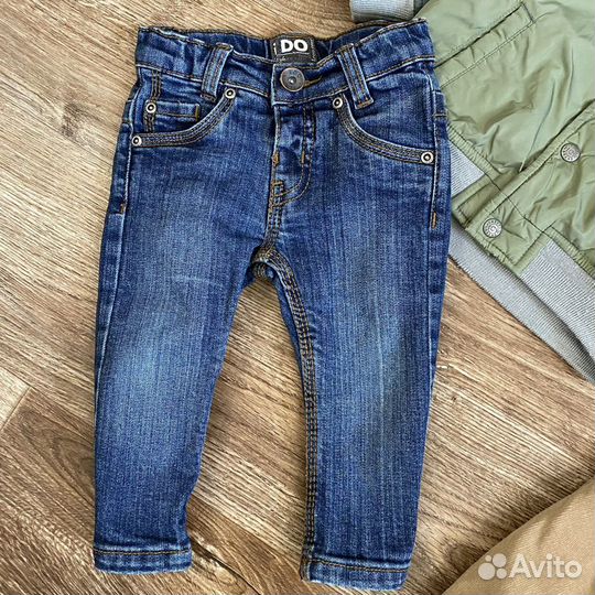 Пакетом Куртка джинсы 68-74 3-6-9 мес одежда для м