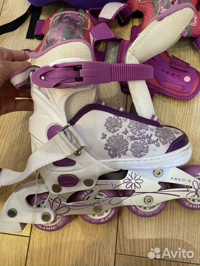 Роликовые коньки детские раздвижные