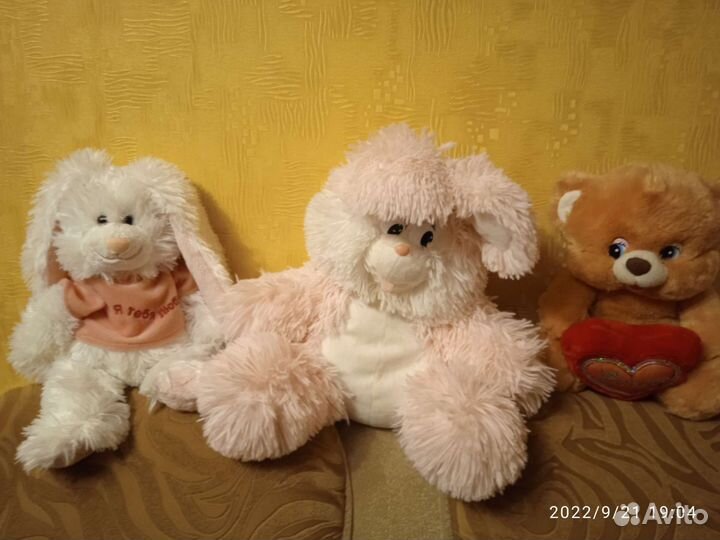 Мягкие игрушки музыкальные пакетом