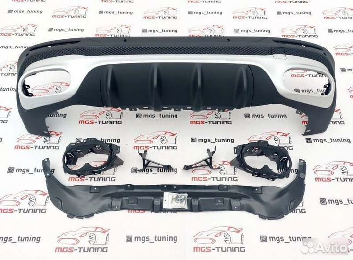 Диффузор в стиле 45 AMG хром Mercedes GLB X247