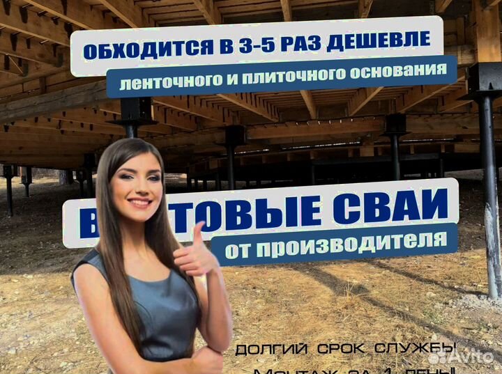 Фундамент на винтовых сваях