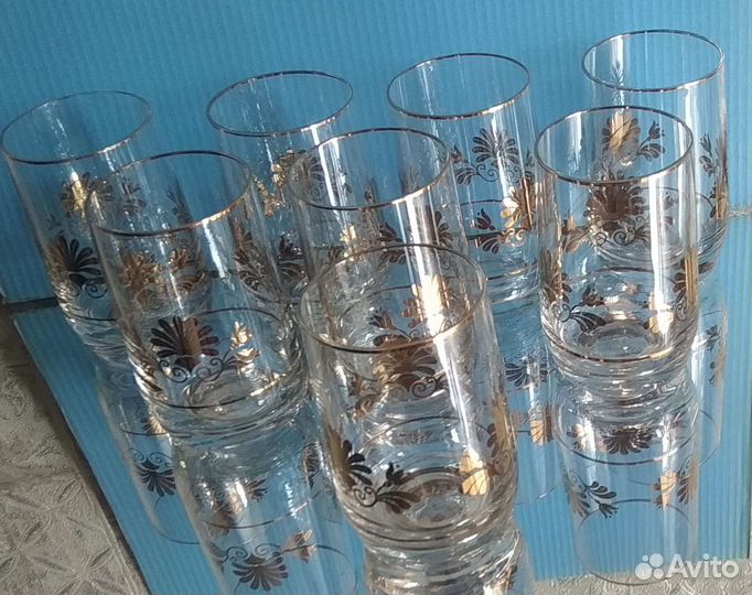 Стаканы, стопки,рюмки Чехословакия.Винтаж