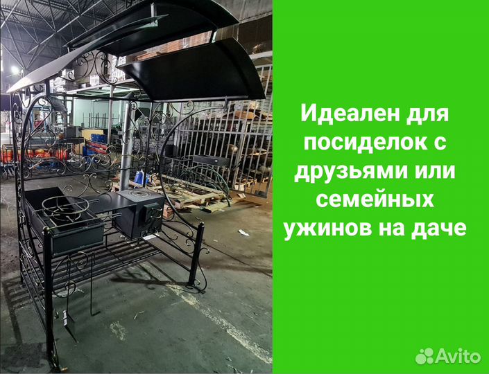Кованые мангалы с крышей