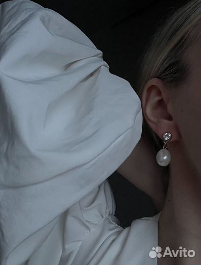 Новые серьги Liz Claiborne под жемчуг ориг