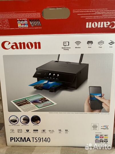 Мфу струйный canon Pixma TS9140, A4, цветной,струй