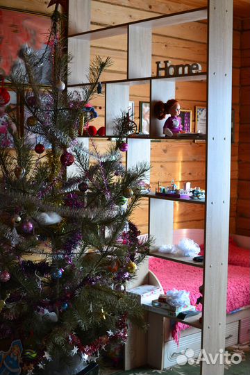 Перегородка-полка для зонирования, стеллаж