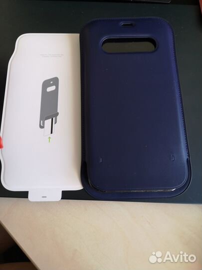 Оригинал кожа конв.-чехол iPhone12pro max magsafe