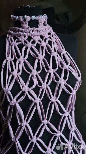 Топ сетка макраме