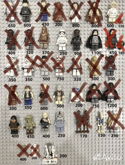 Lego минифигурки и части минифигурок SW