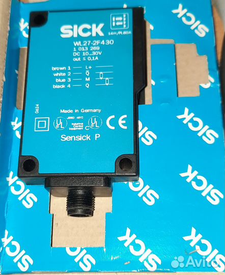 Оптический датчик Sick WL27-2F430 с кабелем
