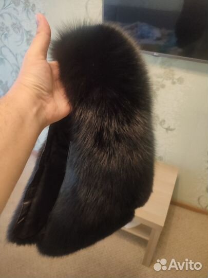 Меховой воротник песец