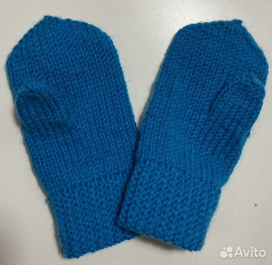 Варежки детские вязаные