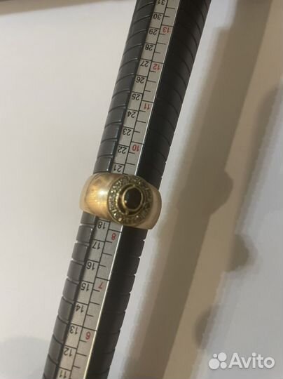 Золотое кольцо с бриллиантами 583 проба