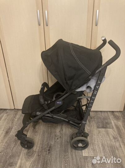 Коляска chicco lite way top jet black