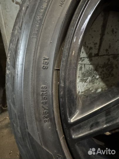 Диски разноширокие mercedes r18