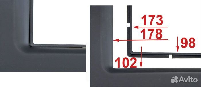 Переходная рамка hyundai creta 2016+ 2DIN