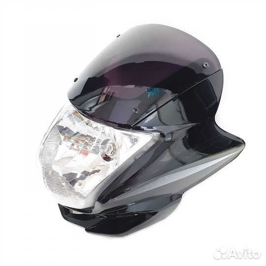 Обтекатель ZS125/150 +фара, крепеж (черный)