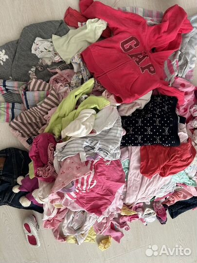 Одежда на девочку от 0 до 2 лет пакетом
