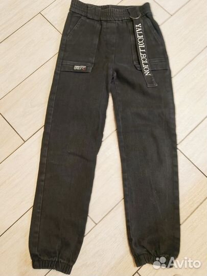 Двое джинс+толстовка тедди 134