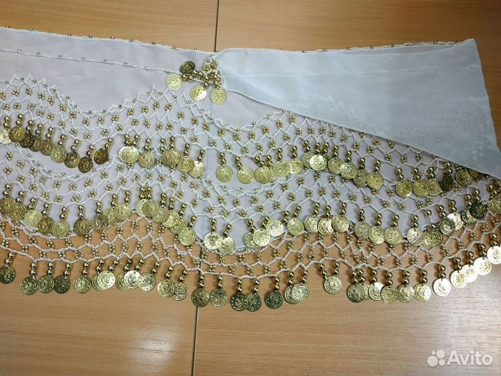 Платок с монетами для восточных танцев