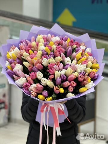 Тюльпаны 31 51 101 букеты