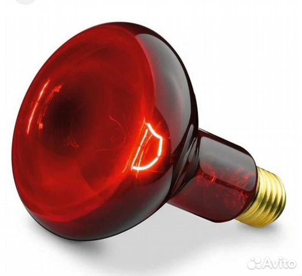 Лампа инфракрасная зеркальная красная икзк