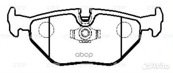 CKB-2 Колодки тормозные дисковые зад GK00