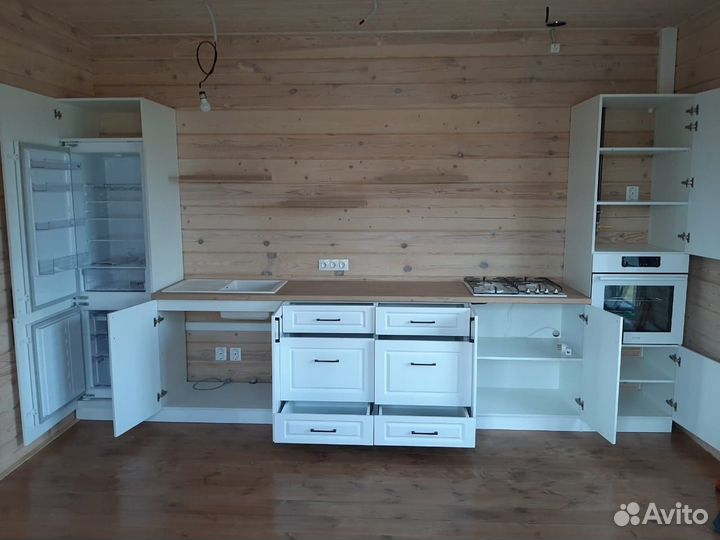 Кухонный гарнитур мдф без ручек hk 4587