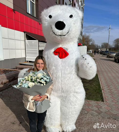 Чебурашка,белый мишка,Панда поздравление