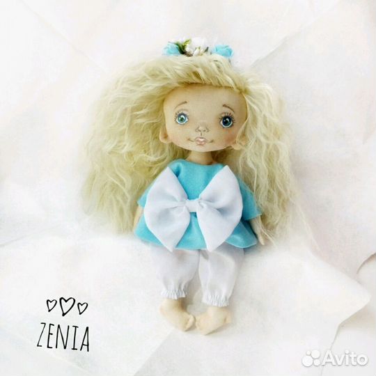 Кукла текстильная с пижамой 