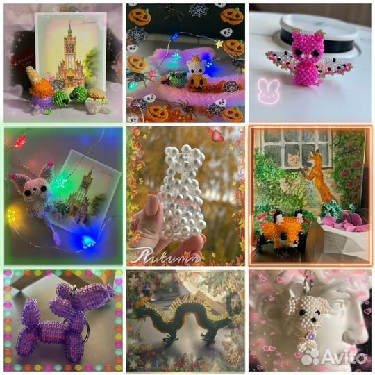 Фигурки из бисера амигуруми