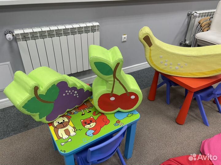 Мягкий игровой модуль (банан, вишенка)